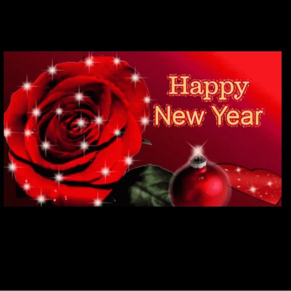 Happy New Year Gold and Green Design